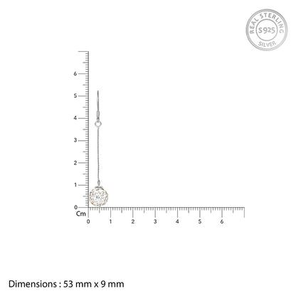 Silver Queen of The Night Dangler Earrings