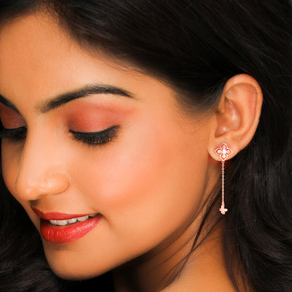 Rose Gold Artsy Dangling Set