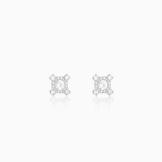 Silver Shine Bright Like Floral Studs