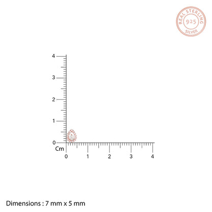 Rose Gold Drop Studs