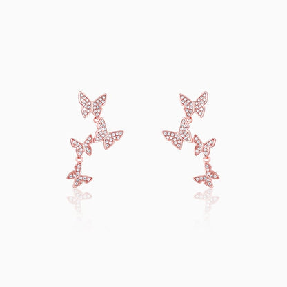Anushka Sharma Rose Gold Wavering Wings Earrings