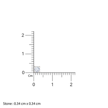 Gold Classic Solitaire Diamond Nose Pin