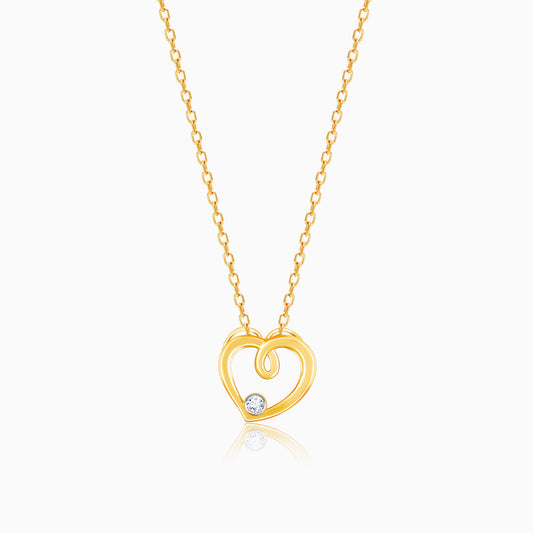 Gold Eternal Love Diamond Pendant