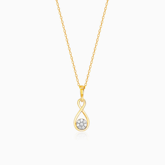 Gold Endless Elegance Diamond Pendant