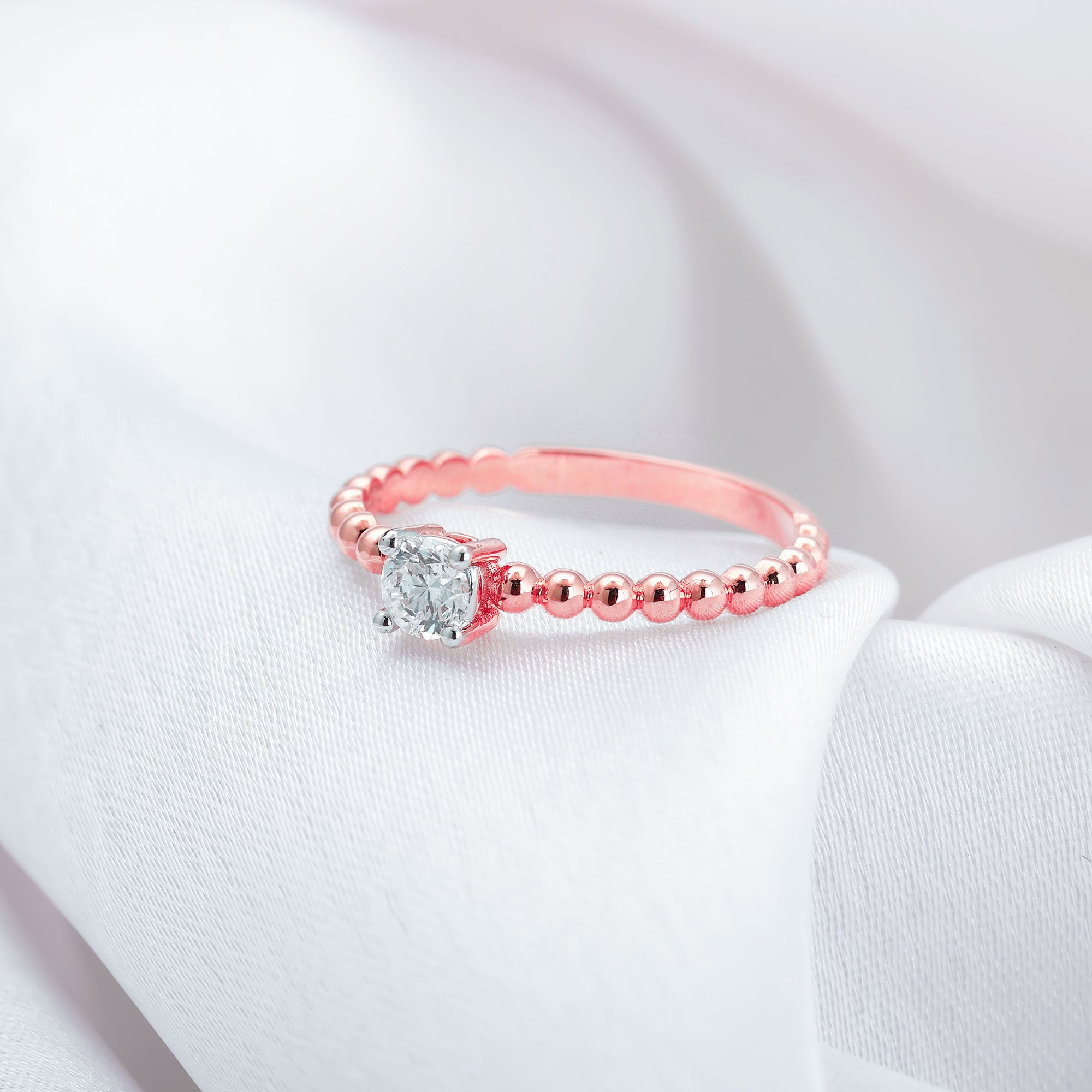 Buy Flamy Pink Heart Diamond Ring - Joyalukkas