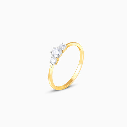 Gold Shining Miracle Diamond Ring