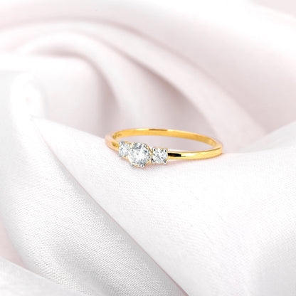Gold Shining Miracle Diamond Ring