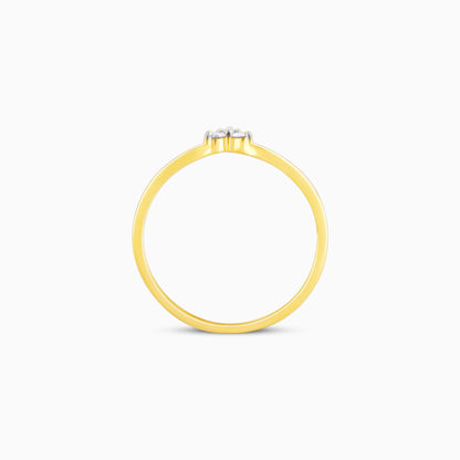 Gold Minimal Vanki Diamond Ring