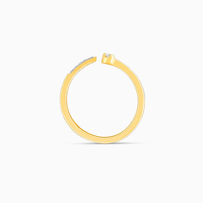 Gold Open Horizon Diamond Ring