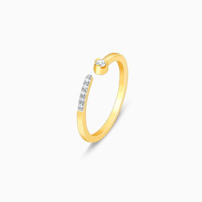 Gold Open Horizon Diamond Ring