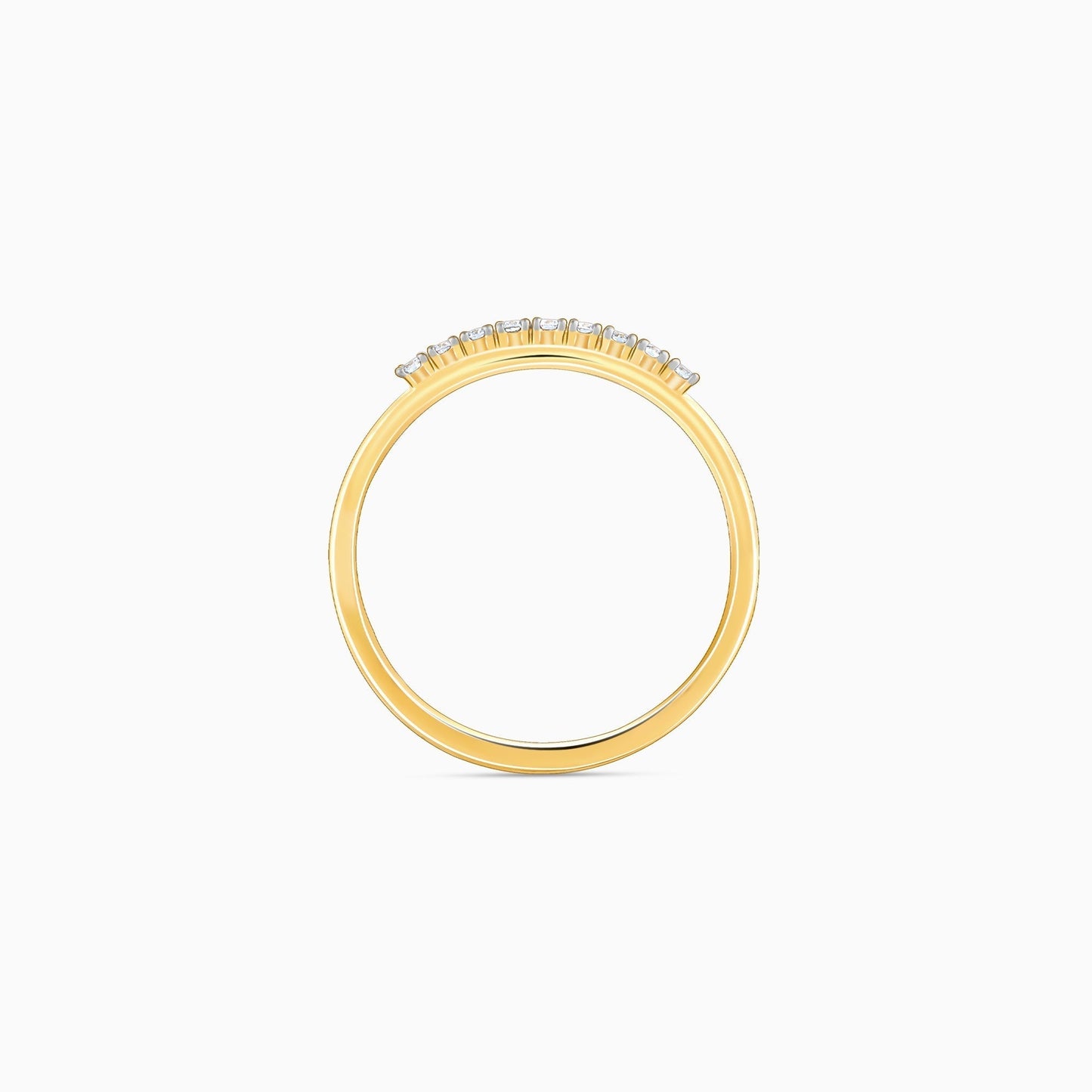 Gold Sparkling Diamond Ring