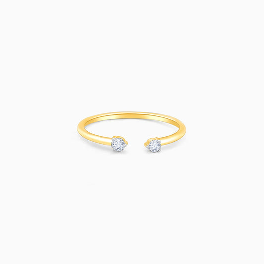 Gold Open Diamond Ring