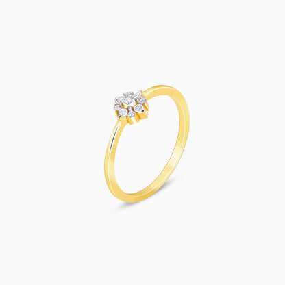Gold Petal Perfection Diamond Ring
