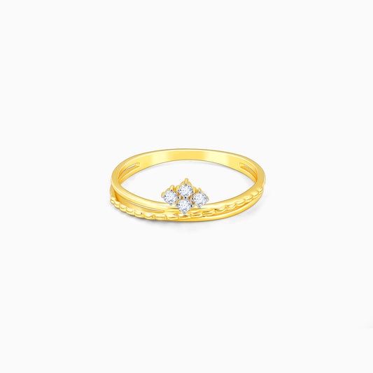Gold Crowning Elegance Diamond Ring
