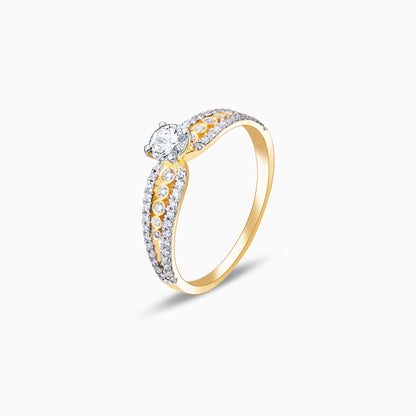 Gold Alluring Beauty Diamond Ring