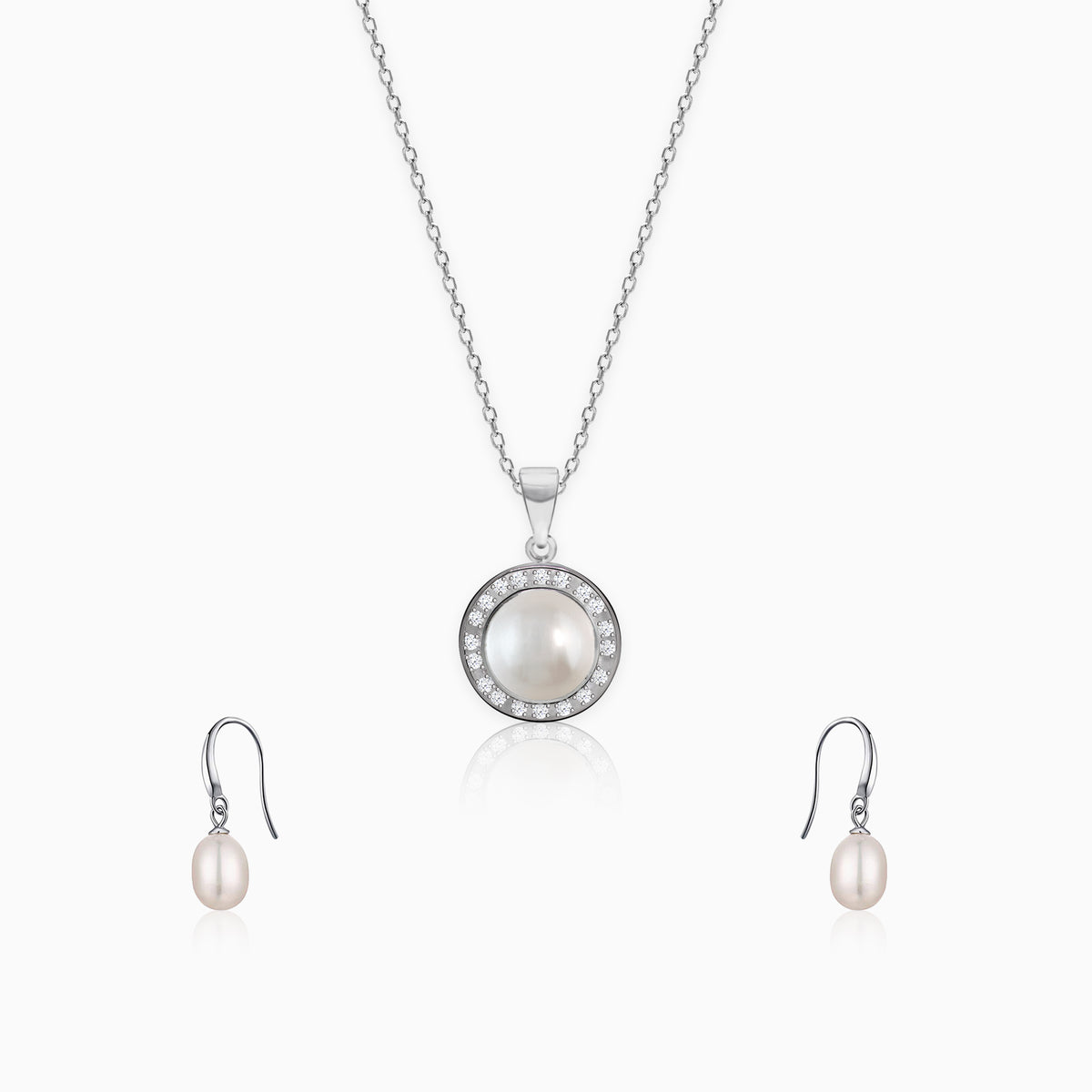 Silver Never Enough Pearls Set