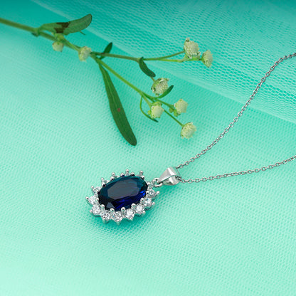 Silver Blue Beam Pendant