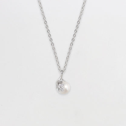 Charming Pearl Set with Link Chain