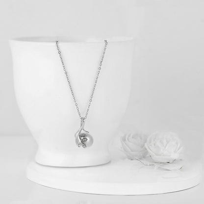 Silver Valentine Cupid Pearl Gift Set
