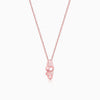 Rose Gold Tripundra Om Pendant with Link Chain