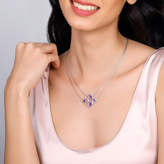 Silver Art Deco Necklace