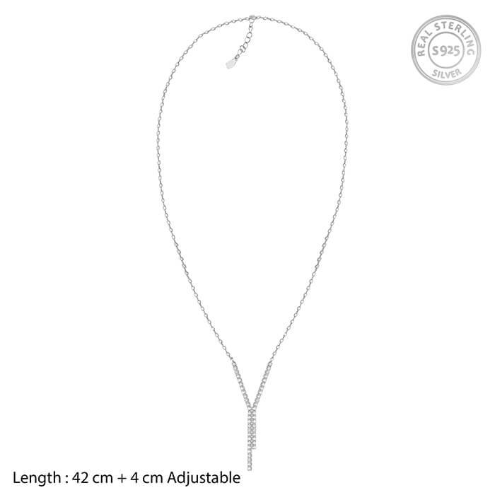 Silver Collide Necklace - view 4