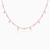 Rose Gold Covered In Charm Neckalce