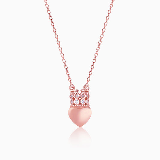 Rose Gold Princess of Hearts Necklace