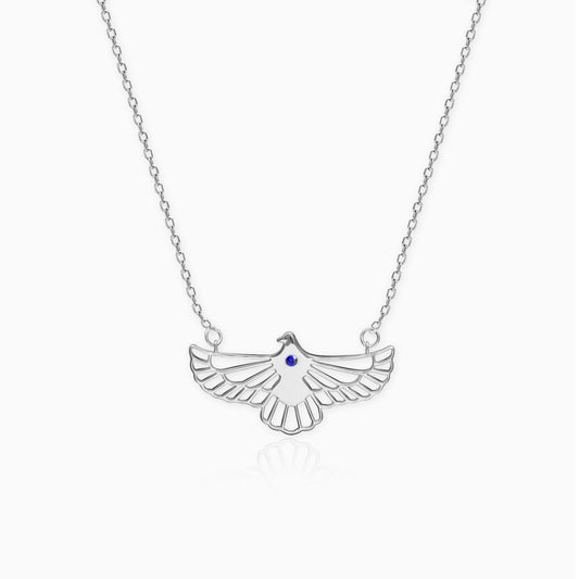 Silver Soaring Dove Necklace