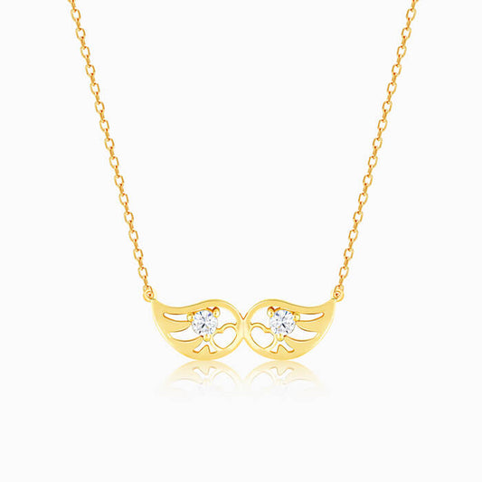 Golden Wings of Love Necklace