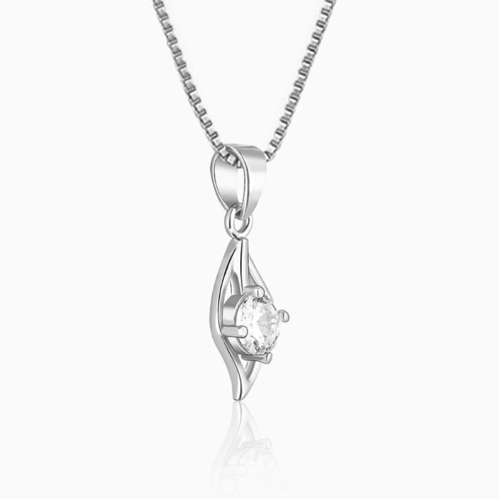 Anushka Sharma Silver Falling Dew Necklace with Box Chain