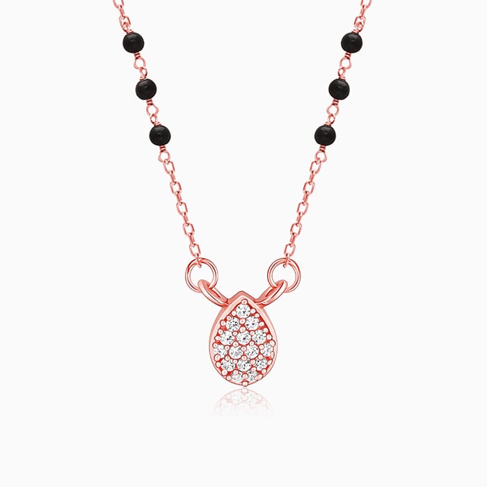 Rose Gold Pear-Shaped Mangalsutra