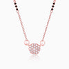 Rose Gold Zircon Embellished Mangalsutra