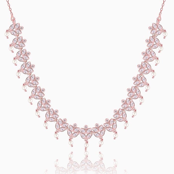 Rose Gold Gleam of Glamour Necklace