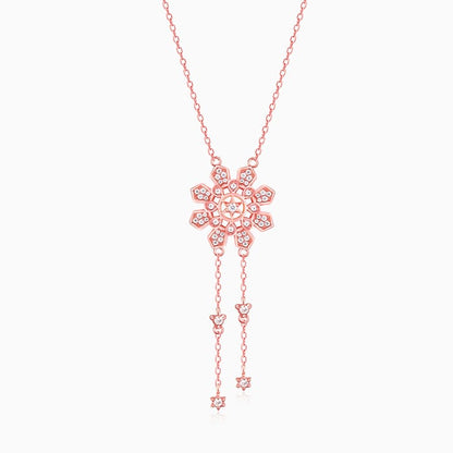 Anushka Sharma Rose Gold Flowery Love Necklace