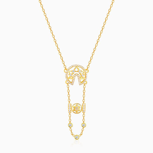 Golden Layered Mandala Necklace