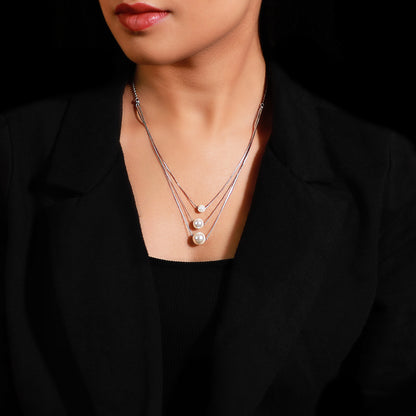 Silver Pearly Affair Set