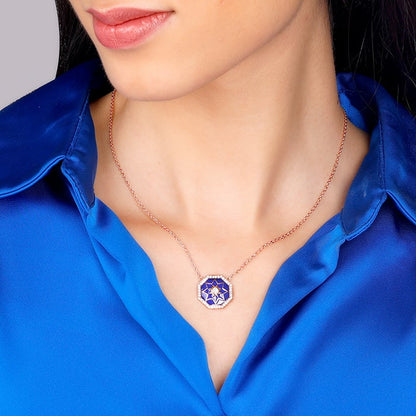 Rose Gold Taj Mosaic Necklace