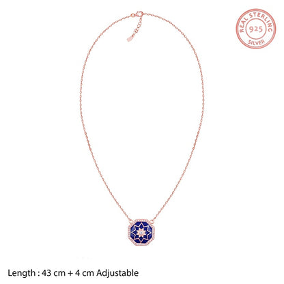 Rose Gold Taj Mosaic Necklace