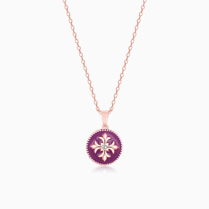 Rose Gold St. Peter's Basilica Art Pendant with Link Chain