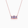Rose Gold Gates to Taj Necklace