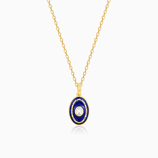Golden St. Peter's Basilica Sky Pendant with Link Chain
