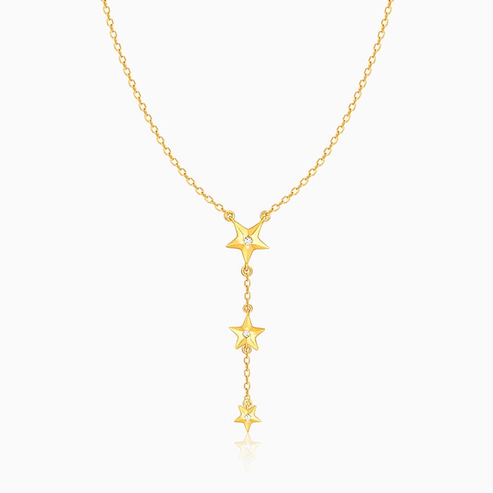 Golden Stars Are All Around Me Necklace