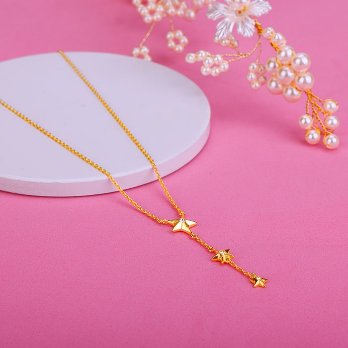 Golden Stars Are All Around Me Necklace