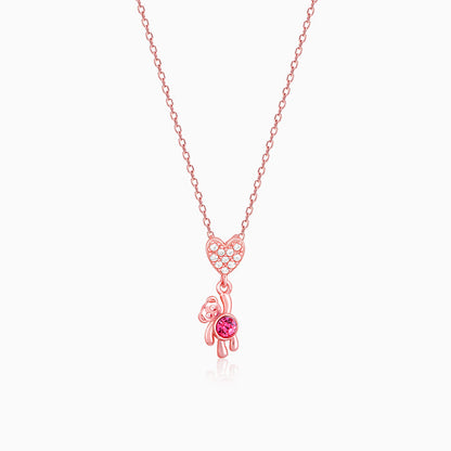 Rose Gold Beary Love Necklace