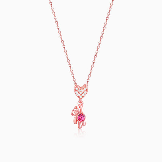 Rose Gold Beary Love Necklace