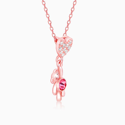 Rose Gold Beary Love Necklace