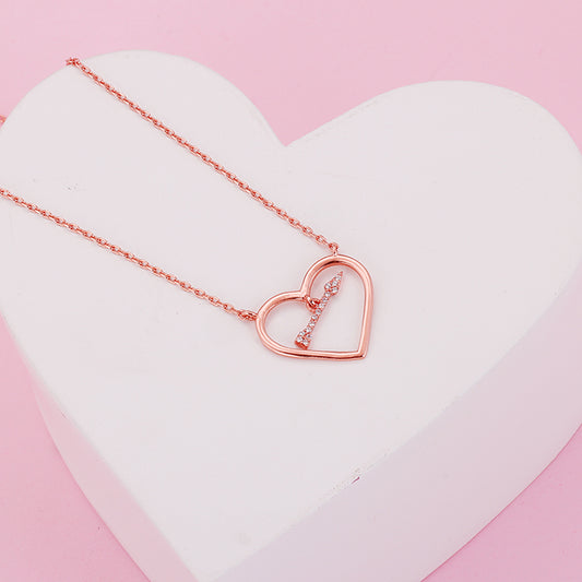 Rose Gold Heartstrings Necklace
