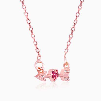 Rose Gold Cupid's Arrow Necklace