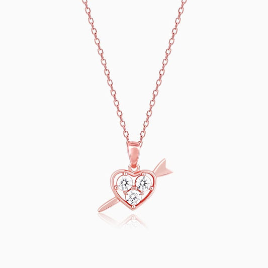 Rose Gold Soulmate's Symphony Pendant with Link Chain